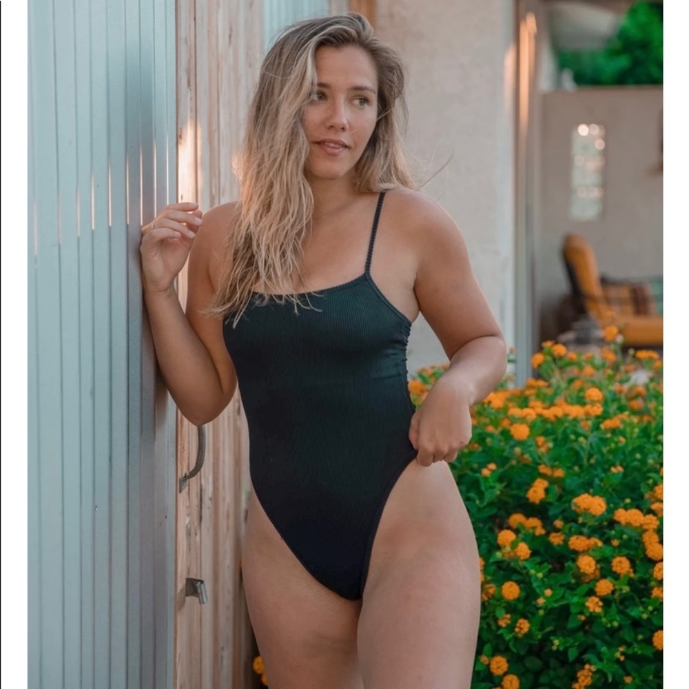 Women’s Black One-Piece Swimsuit - Classic Scoop